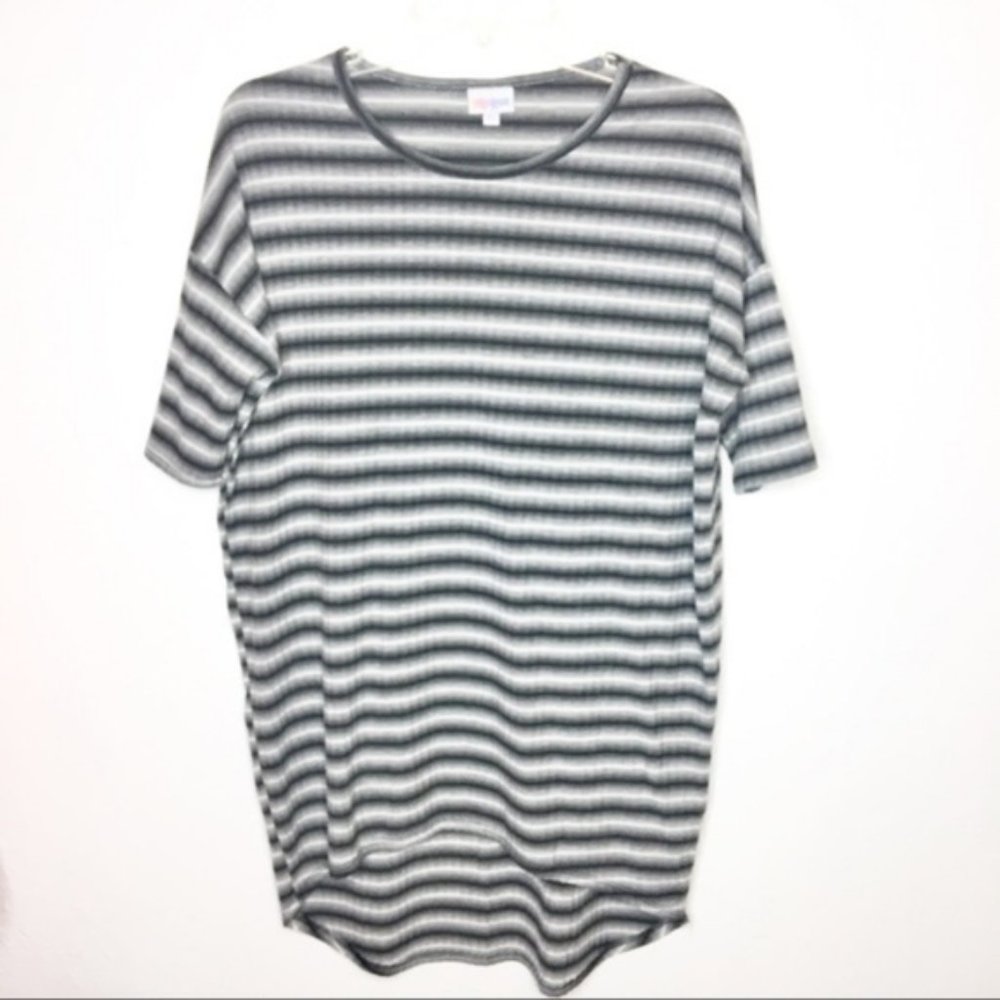 LulaRoe Irma Stripe High Low Tunic KnitTop XS 268